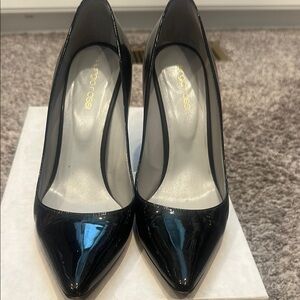 Sergio Rossi Black Patent Leather Heels